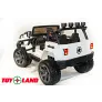 Электромобиль ToyLand Jeep WHE 1688 4Х4 белый - Фото 6