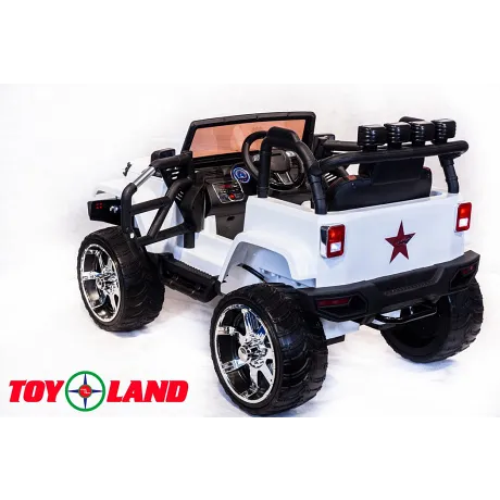 Электромобиль ToyLand Jeep SH 888 белый - Фото 5