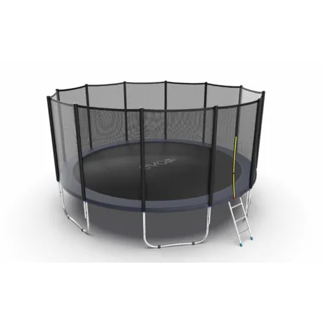 Батут с внешней сеткой и лестницей EVO JUMP External 16ft (Blue) - Фото 5