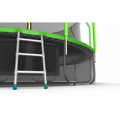 Батут с внутренней сеткой и лестницей EVO JUMP Cosmo 16ft (Green)+ нижняя сеть - Фото 5