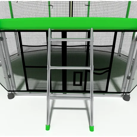 Батут i-Jump Basket 8ft green - Фото 2