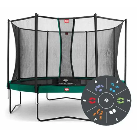 Батут Berg Champion Tattoo 430 + сетка Comfort 430