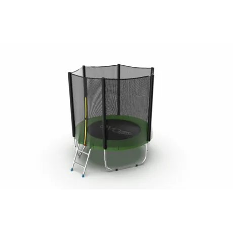 Батут с внешней сеткой и лестницей EVO Jump External 6ft (Green) - Фото 2