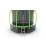 Батут с внутренней сеткой и лестницей EVO JUMP Cosmo 12ft (Green) + нижняя сеть - Фото 2