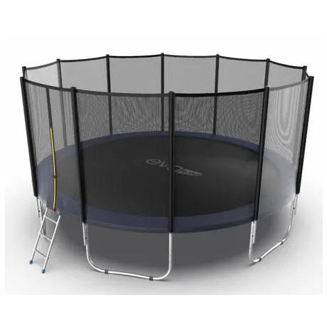 Батут с внешней сеткой и лестницей EVO JUMP External 16ft (Blue)