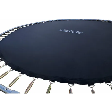 Батут JUNHOP 10 Комплект с защитной сетью и лестницей синий - Фото 8