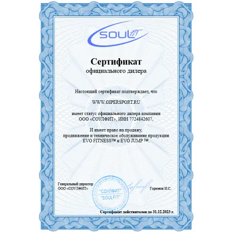 Батут с внутренней сеткой EVO JUMP Internal 6ft (Sky) - Сертификат