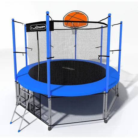 Батут i-Jump Basket 12ft blue - Фото 5