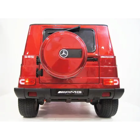Электромобиль RiverToys Mercedes-Benz G65 AMG вишневый глянец - Фото 18