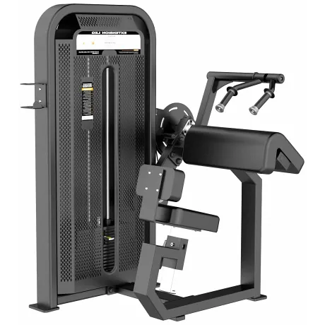 Трицепс-машина сидя. Наклонная парта DHZ Tricep Extansion Стек 105 кг E-5028