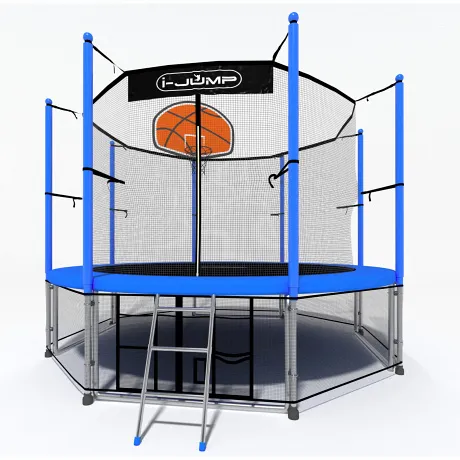 Батут i-Jump Basket 10ft blue - Фото 3