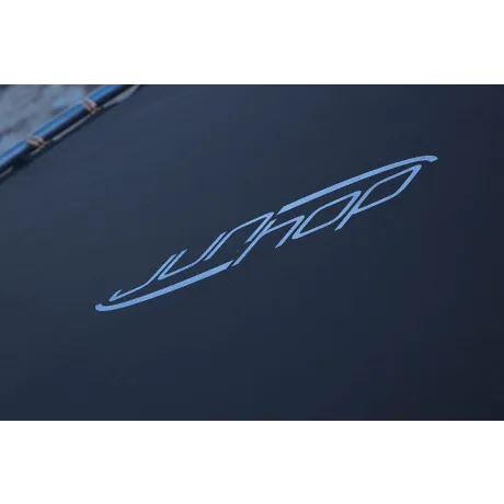 Батут JUNHOP 10 Комплект с защитной сетью и лестницей синий - Фото 11