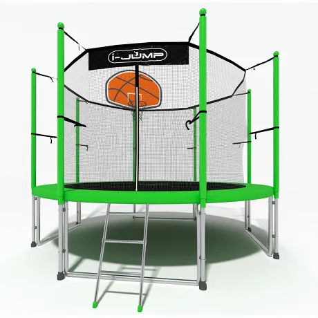 Батут i-Jump Basket 6ft green - Фото 6