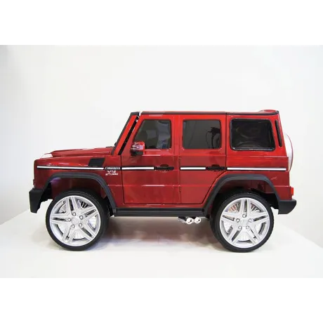 Электромобиль RiverToys Mercedes-Benz G65 AMG вишневый глянец - Фото 2