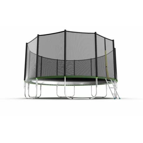 Батут с внешней сеткой и лестницей EVO JUMP External 16ft (Green) - Фото 4