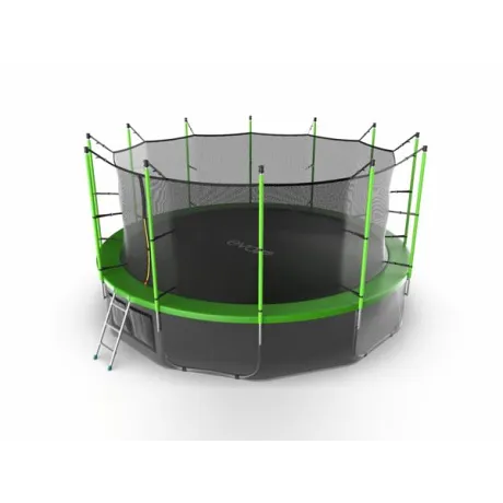 Батут с внутренней сеткой и лестницей EVO JUMP Internal 16ft (Green) + нижняя сеть - Фото 6