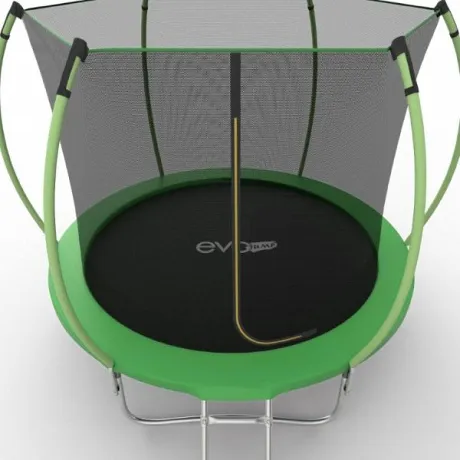 Батут с внутренней сеткой и лестницей EVO JUMP Internal 8ft (Green) - Фото 2