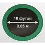 Батут Oxygen Fitness Premium 10 ft inside (Dark green) - Фото 16