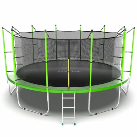 Батут с внутренней сеткой и лестницей EVO JUMP Internal 16ft (Green)