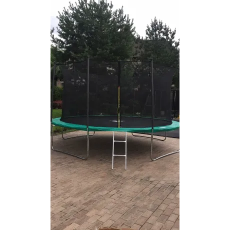 Батут DFC JUMP 14 ft складной, с сеткой green - Фото 15