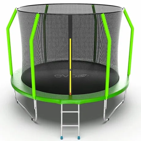 Батут с внутренней сеткой и лестницей EVO JUMP Cosmo 10ft (Green)