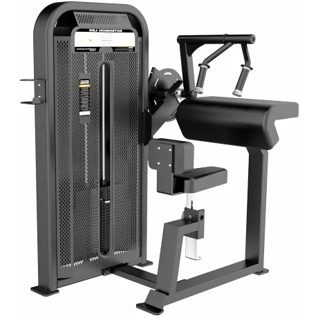 Трицепс-машина сидя. Прямая парта DHZ Seated Tricep - Flat Стек 105 кг E-5027