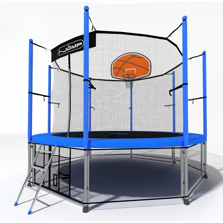 Батут i-Jump Basket 12ft blue - Фото 4