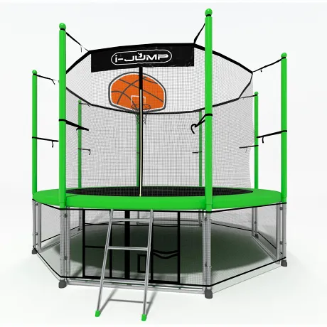 Батут i-Jump Basket 12ft green - Фото 3