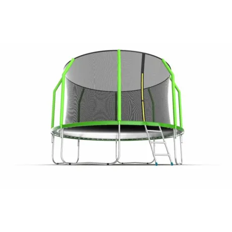 Батут с внутренней сеткой и лестницей EVO JUMP Cosmo 12ft (Green) - Фото 3