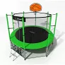 Батут i-Jump Basket 8ft green - Фото 6