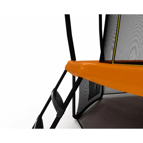 Батут Triumph Nord премиальный 244 см двуцветный серый/оранжевый с лестницей - Фото 7