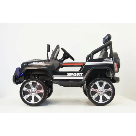 Электромобиль RiverToys JEEP T008TT (черный) - Фото 24