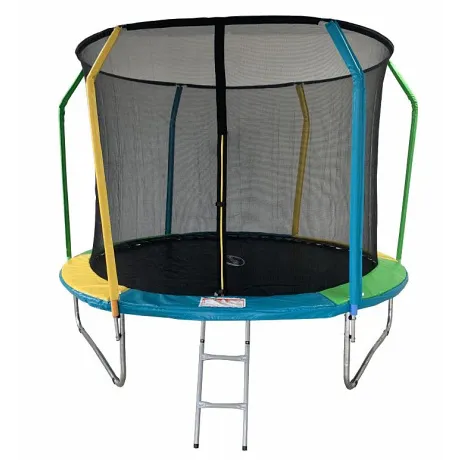 Батут 10FT 3,05м SportElite FLY фиберглас с защитной сеткой внутрь и лестницей FR-60-10FT