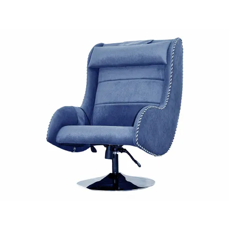 Дизайнерское массажное кресло EGO Max Comfort EG3003 Синий (Микрошенилл)