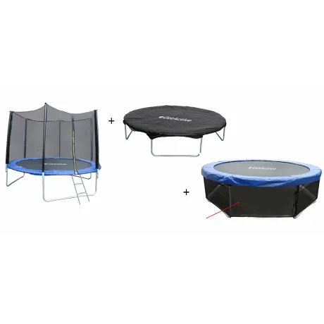 Батут GetActive Jump 10FT Outside синий с нижней сеткой и чехлом - Фото 2