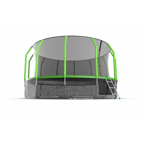 Батут с внутренней сеткой и лестницей EVO JUMP Cosmo 16ft (Green)+ нижняя сеть - Фото 3